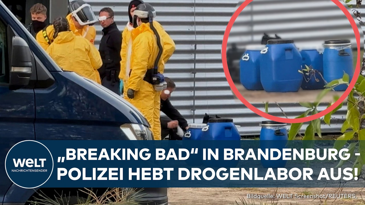 NAUEN: Polizei nimmt Drogenlabor in Brandenburg Hopps! Ukrainer und Pole festgenommen