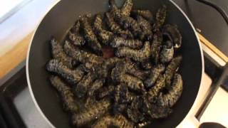 preview picture of video 'Comiendo gusanos con tomate y pimentón. Gaborone, Botswana.'