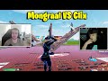 Mongraal VS Clix 1v1 on 0 NA 0 Ping!