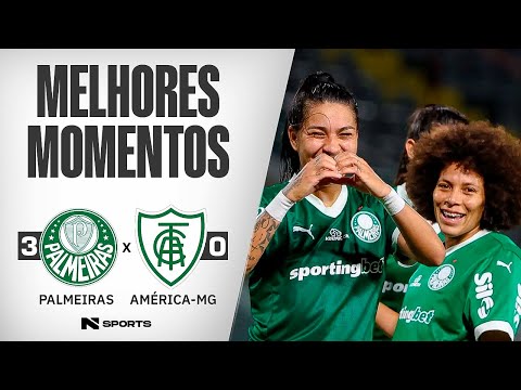 Gols e lances de Palmeiras x América-MG