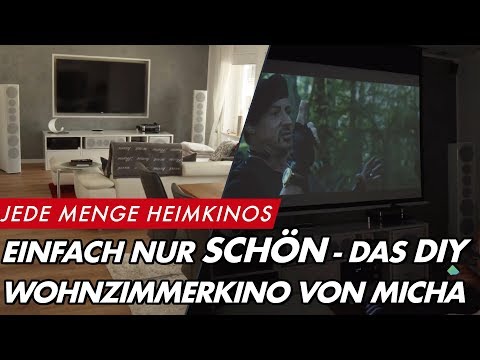 Gerade Linien, keine Kabel - alles DIY. Michas Wohnzimmerkino | GROBI.TV