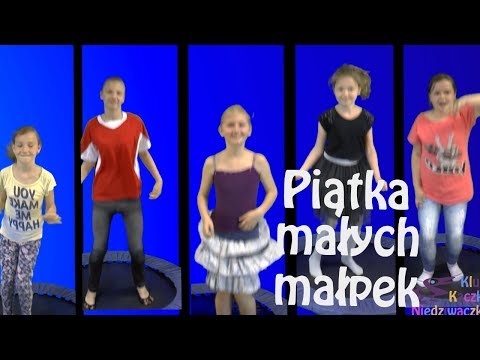 Piosenki dla dzieci PIĄTKA MAŁYCH MAŁPEK - Klub Kaczki Niedziwaczki (Dom Zabaw)