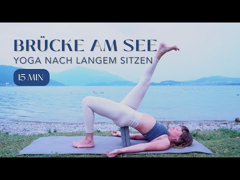 Yoga nach langem Sitzen // Schulterbrücke mit Bein-Variationen // Oberschenkeldehnung, Psoas-Dehnung