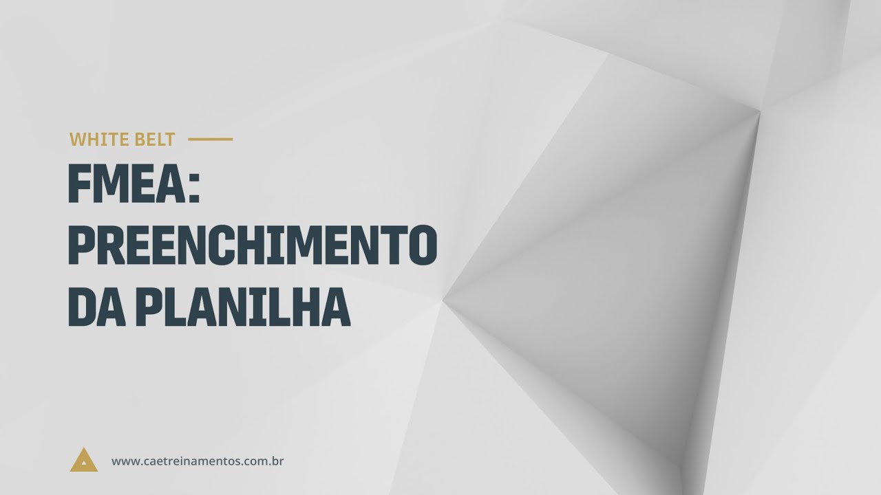 [Novo Curso White Belt] Aula 33 - Preenchimento da Planilha