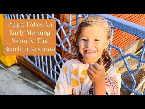 Pippa Takes An Early Morning Swim At The Beach In Kusadasi