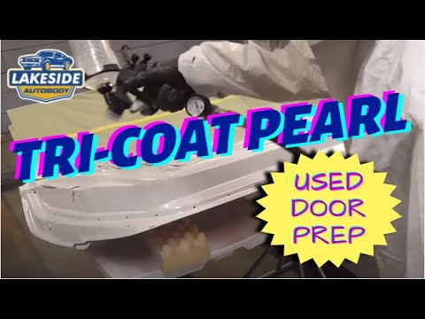 How to Prep/Paint a Replacement Salvage Yard Car Door w/ Pearl White Tri-Coat