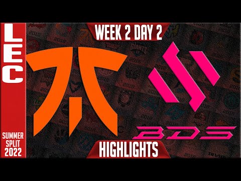 FNC vs BDS Highlights | LEC Summer 2022 W2D2 | Fnatic vs Team BDS