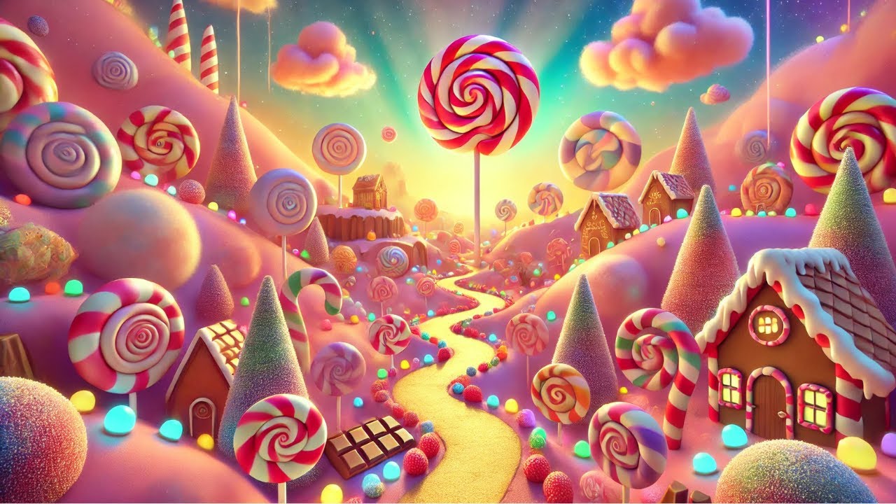 Candy Land Valentine's Day Relaxing Ambience | Lofi Music for Study & Focus