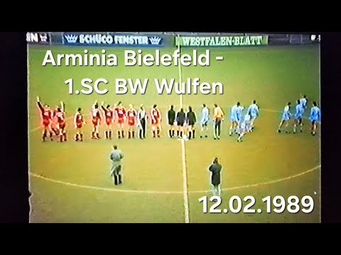 Fussball DFB Pokal, Arminia Bielefeld - 1. SC BW Wulfen, 12.02.1989