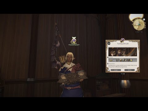 FFXIV Archer Class Quest: Training with Leah