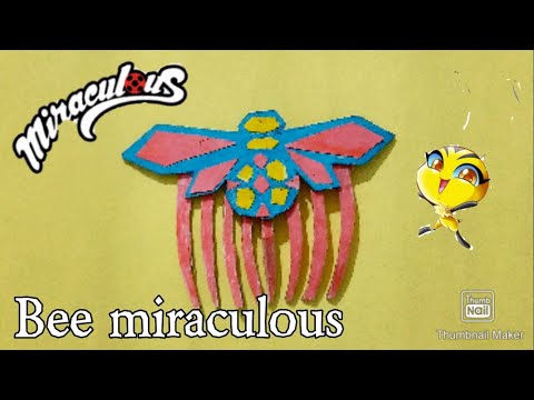 DIY Zoe's camouflage bee miraculous, #miraculous bee #easy card bord # bee miraculous