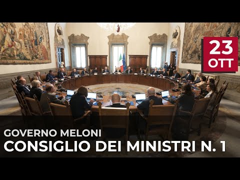 Consiglio dei Ministri n. 1