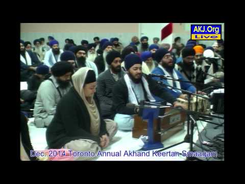 049 Toronto Dec. 2014 Smaagam - Thursday Evening Keertan - Bh. Karamveer Singh Jee Toronto