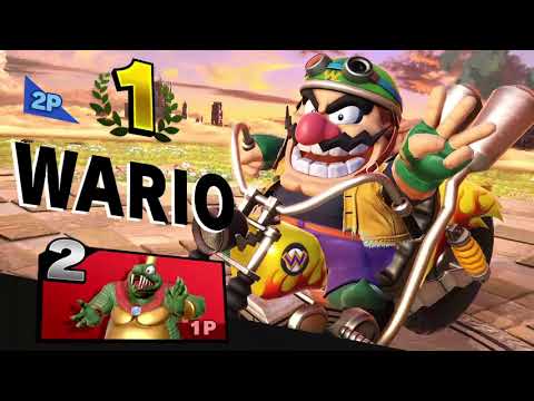 【スマブラSP】1on1対戦　ストック制K.クルール　　キングクルールvsワリオ＃１１