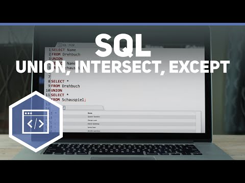 SQL Union, Intersect, Except - SQL 10