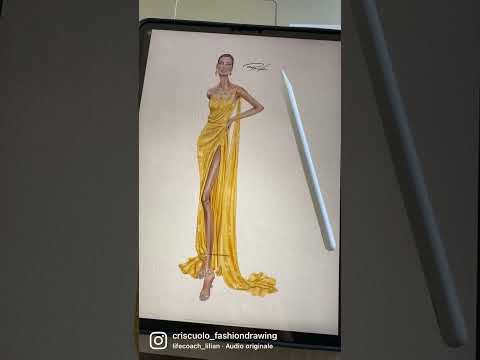 Digital fashion illustration procreate