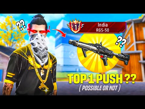 Pushing Top 1 Title in ( RGS-50 ) 🤫 | it is POSSIBLE or NOT 🤔?? : Garena free fire