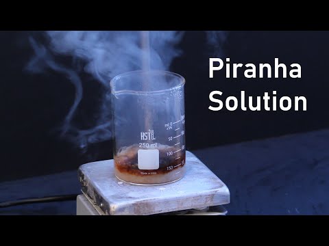 Making Corrosive Piranha Solution From Walmart Chemicals | Peroxymonosulfuric Acid Synthesis