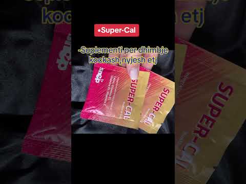 Super-Cal✅ eshte nje suplement ushqimor me baze Kalciumi dhe Vitamina C, K2 dhe D3 per kockat☺️