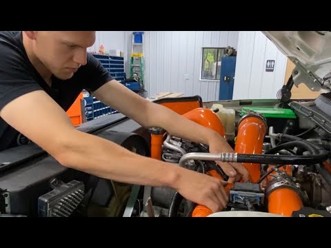 COOLING SYSTEM UPGRADES THAT CLEAN UP THE ENGINE BAY FOR A DURAMAX