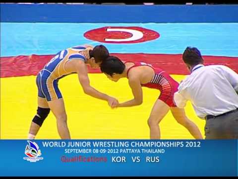 WORLD JUNIOR WRESTLING CHAMPIONSHIPS 2012_KOR VS RUS