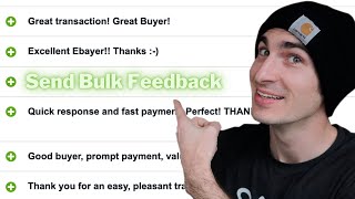How to Leave Feedback to 200 Buyers at the Same Time on ebay