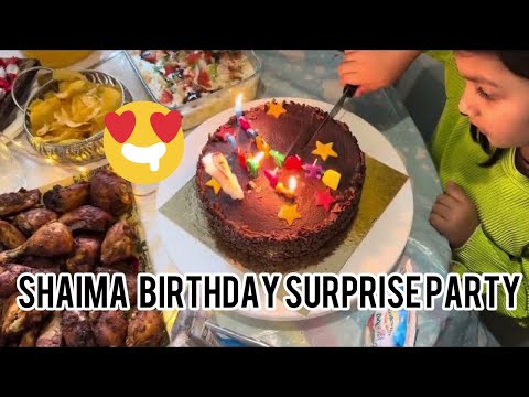Birthday party vlog/ shaima ko mili surprise birthday party/4K vlog/samias world