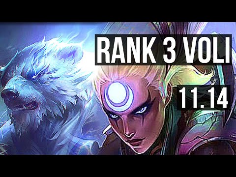 VOLIBEAR vs DIANA (JUNGLE) | Rank 3 Voli, 3/0/5, Rank 13 | KR Challenger | v11.14
