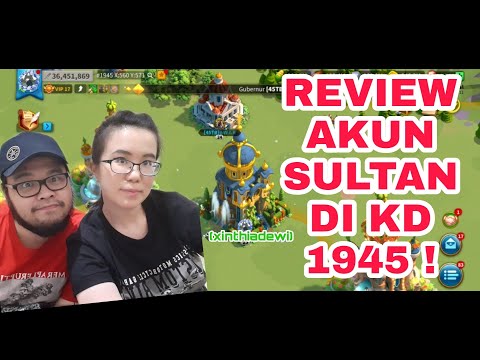 REVIEW AKUN SULTAN DI KINGDOM 1945 ! VIP 17 DALAM 28 HARI ? RISE OF KINGDOM INDONESIA