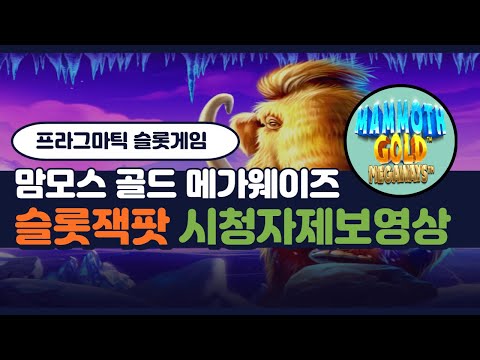 [슬롯]프라그마틱 슬롯잭팟 맘모스 메가웨이즈