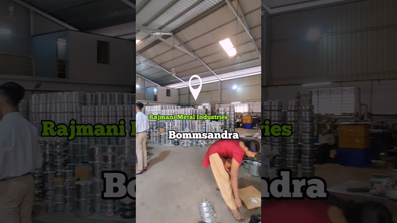 Rajmani Metal Industries Bommsandra Bangalore. #metalinstrumental #cookware #homeappliances