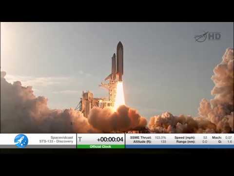 NASA Documentaries   STS 133 The Final Launch of Space Shuttle Discovery including T 5 hold