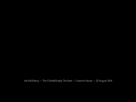 Joe McElderry -- The Climb&Simply The best -- Customs House -- 20 August 2016