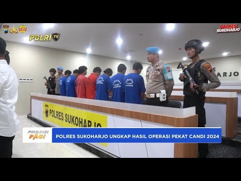 POLRES SUKOHARJO UNGKAP HASIL OPERASI PEKAT CANDI 2024