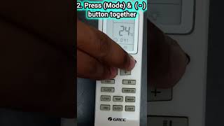 Gree AC Fahrenheit to Celcius (F to C) Temperature change