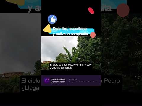 El cielo se puso oscuro en San Pedro ¿⛈️Llegará la tormenta?  #sanpedro #tormenta