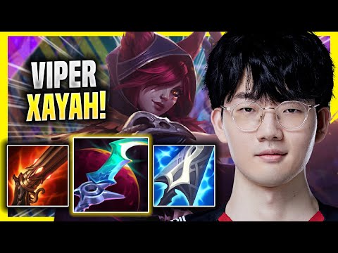 VIPER DESTROYING WITH XAYAH! - EDG Viper Plays Xayah ADC vs Caitlyn! | Season 2022