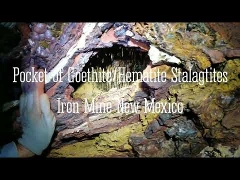 Fabulous Pocket of Goethite/Hematite Stalagtites New Mexico