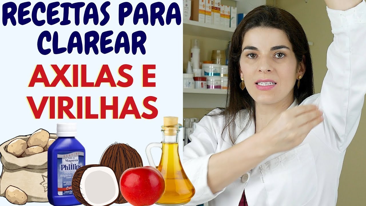 Clareamento de Axila, Virilha, Cotovelo, Joelho - Receita Caseira passo a passo