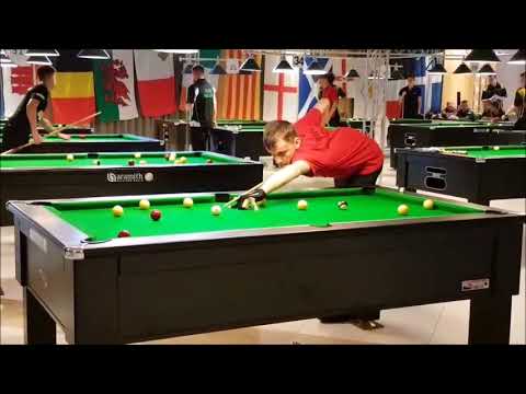 THOMAS HEAL (WALES UNDER 23 B) - WINNING FRAMES FROM THE TEAM EVENT - 2017 EBA NATIONS CUP IN MALTA