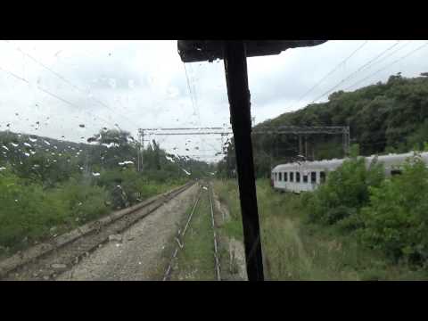 Train Driver's view: railroad in Serbia from  Topcider to Rakovica - SERBIAN RAILWAYS
