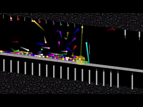 Cruel Trap - Survival Marble Race in Algodoo