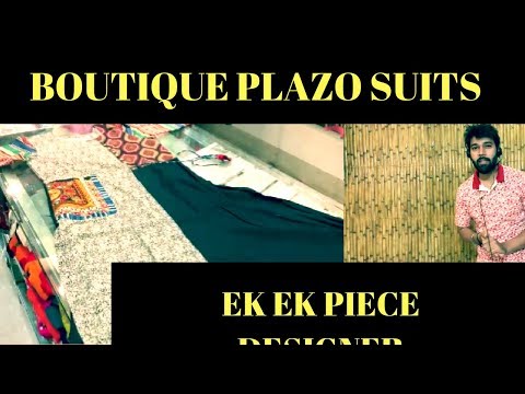 Semi Stiched and Unstiched Palazzo Suits