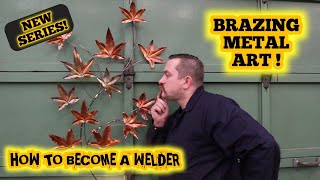 How to make a brazed copper leaf art sculpture and much more!