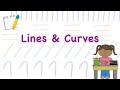 Basic Lines Curves For Kids How To Draw An Object Using Lines Curves Learn Lines Curves