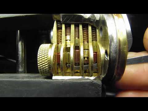 Closeup of how pin-in-pins work in challenge locks.