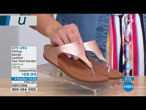 FitFlop Banda Leather ToePost Sandal