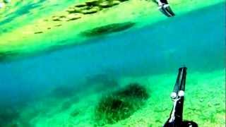 preview picture of video 'Η τηγανια μας #2.Soft spearfishing in Chalkidiki (Nea Plagia) August 2012.'
