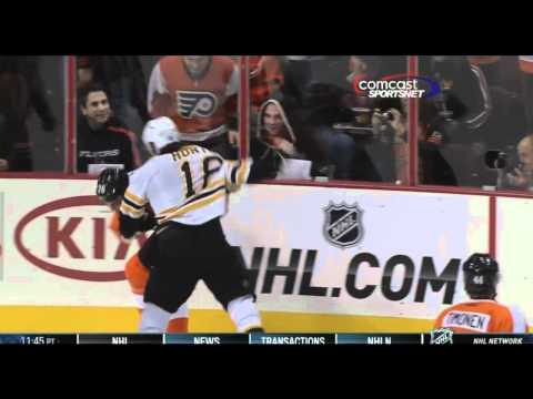 Zac Rinaldo fights Nathan Horton, Dec 17th, 2011