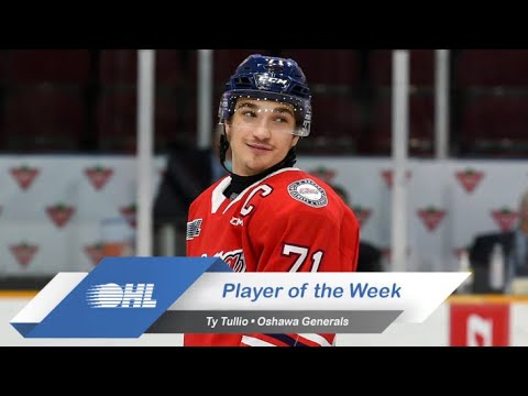Generals' Ty Tullio Named OHL Player of the Week